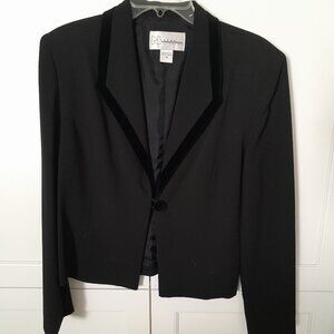 Black Velvet Trim Jacket